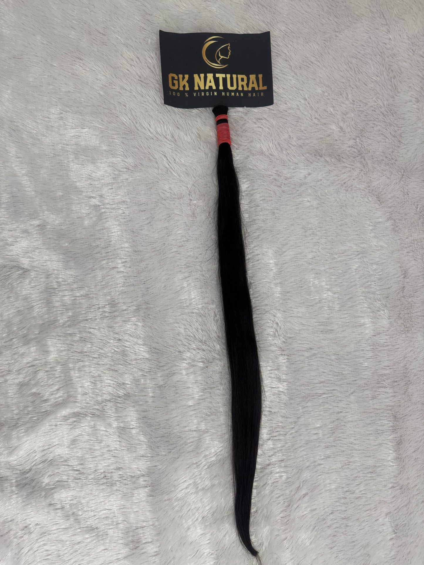 Raw Hair || Bulk Hair Braids || Natural Black || Straight || 12" Inch