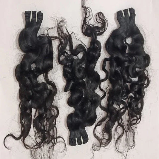 Natural Curly Hair Extensions/Bundle