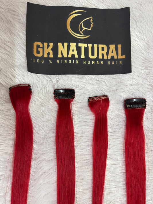 Clip In Streaks- RED