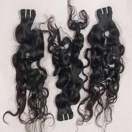 Natural Curly Hair Extensions/Bundle