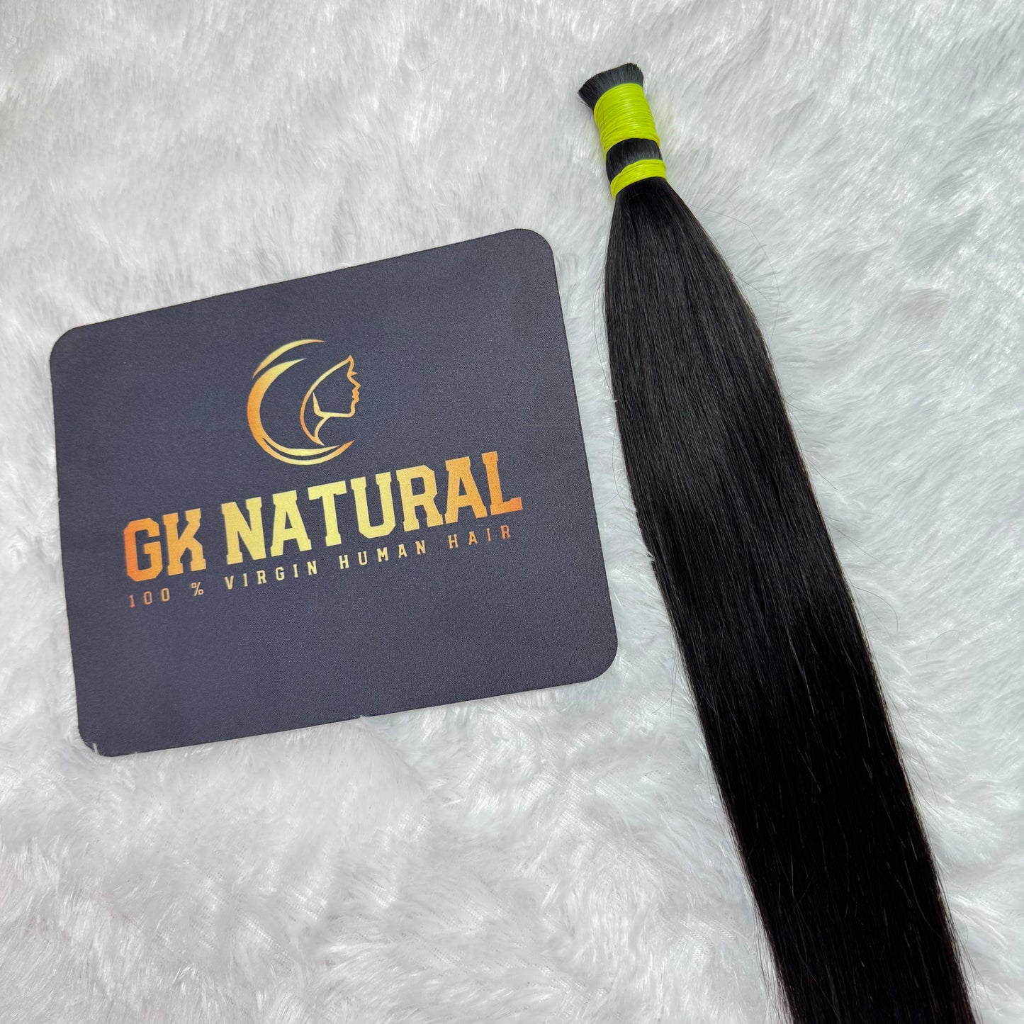 Raw Hair || Bulk Hair Braids || Natural Black || Straight || 14" Inch