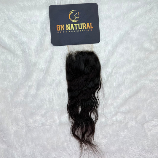 RAW HAIR || Lace Closure 5x5 || Wavy - 10 Inch