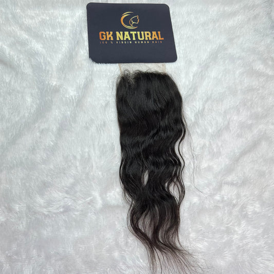 RAW HAIR || Lace Closure 4x4 || Wavy - 12 Inch