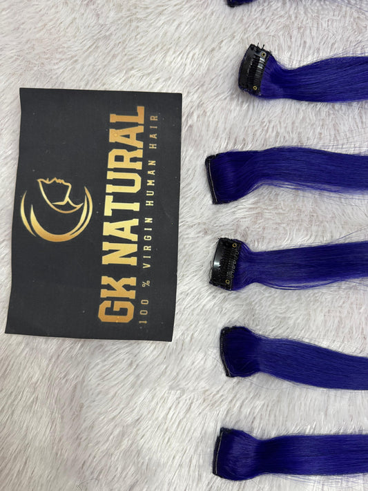 Clip In Streaks- BLUE