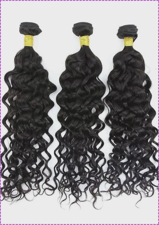 Raw Hair || Bulk Hair Braids || Natural Black || Curly || 12" Inch